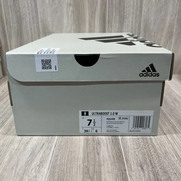 adidas Ultraboost 1.0 Athletic Ecru Tint Pink Shoes HQ4208 Women's size 7.5