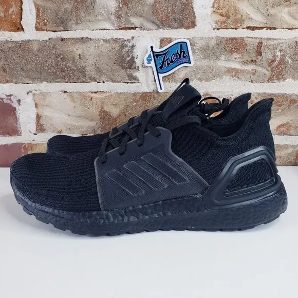 Adidas Ultraboost 19M Triple Black Athletic Running Shoe Men's Size 7.5  G27508