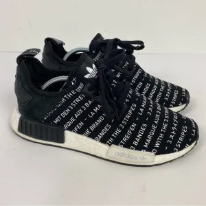 Adidas Ultraboost Black &amp; White Language NMD R1 &quot;Blackout&quot; Men’s Athletic Shoes