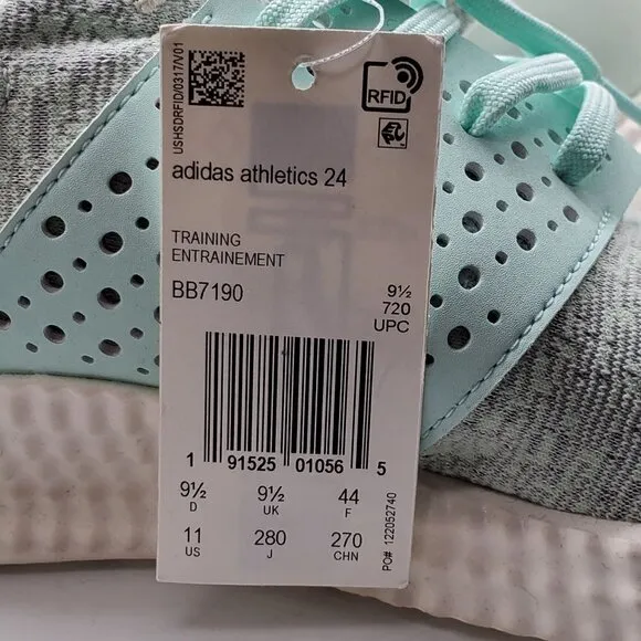 Adidas Womens Athletic 24/7 TR W Ice Mint Shoes Size 9.5