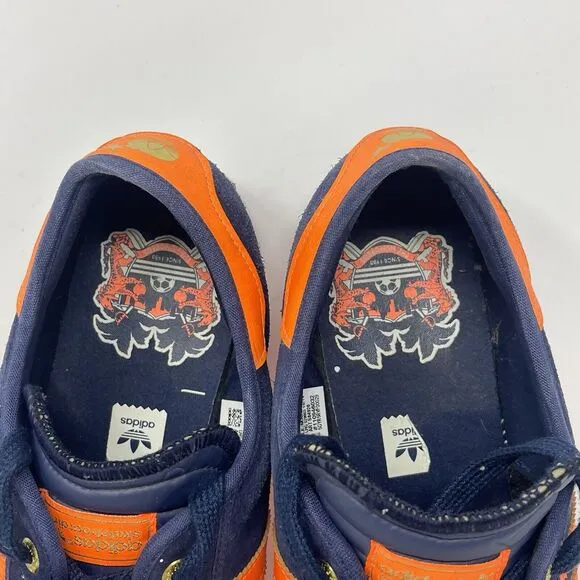 ADIDAS x The Hundreds Crush Pack Skateboarding Shoes Mens 13 Blue Orange Suede