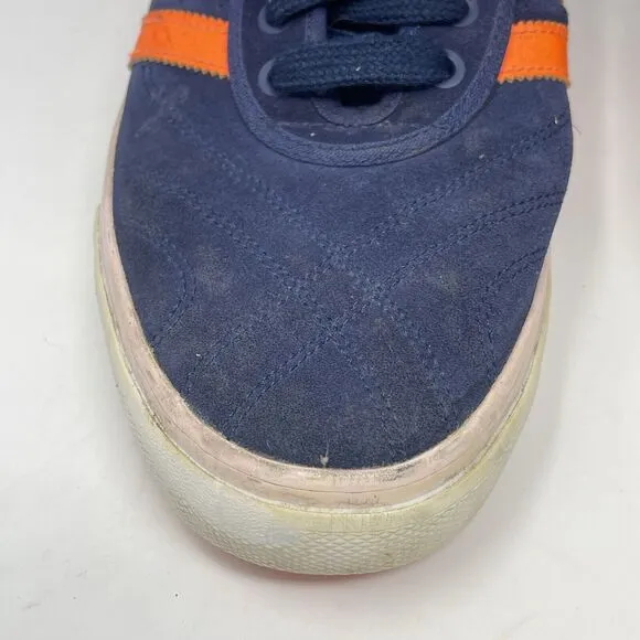 ADIDAS x The Hundreds Crush Pack Skateboarding Shoes Mens 13 Blue Orange Suede