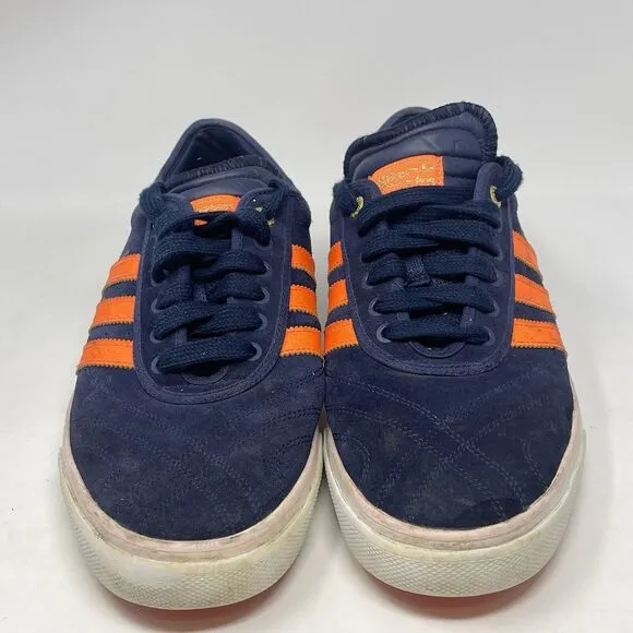 ADIDAS x The Hundreds Crush Pack Skateboarding Shoes Mens 13 Blue Orange Suede