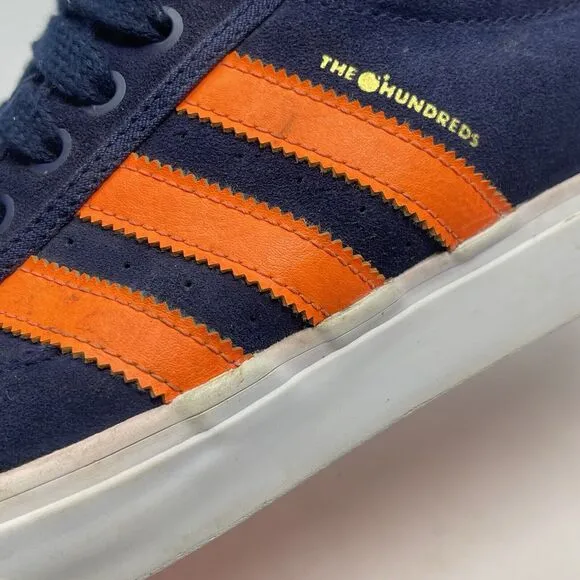 ADIDAS x The Hundreds Crush Pack Skateboarding Shoes Mens 13 Blue Orange Suede