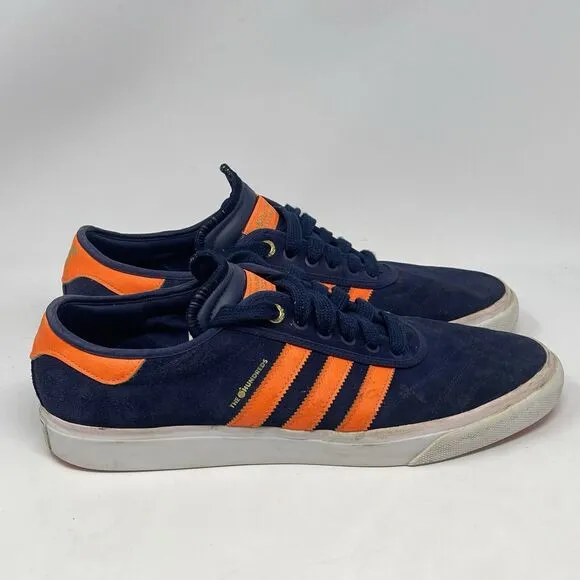 ADIDAS x The Hundreds Crush Pack Skateboarding Shoes Mens 13 Blue Orange Suede
