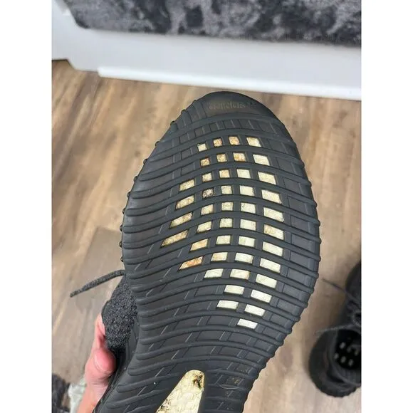 Adidas Yeezy Boost 350 V2 Static Black Reflective FU9007 Shoes Men's 9 *READ
