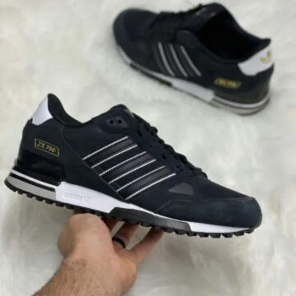 Adidas ZX 750 Low Mens Sportswear Shoes Black ID8855 NEW Multi Sz