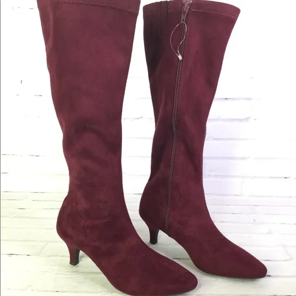 Aerosoles Sz 5.5 Afterward Boot Wine Red Knee High