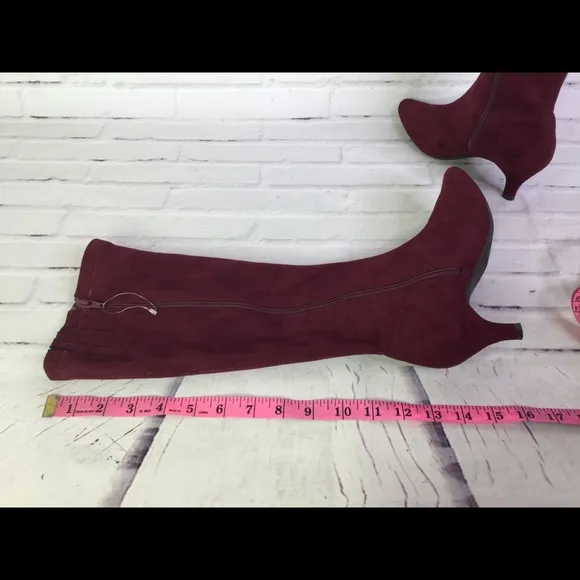 Aerosoles Sz 5.5 Afterward Boot Wine Red Knee High