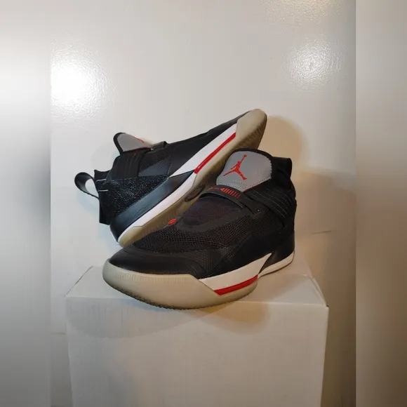 Air Jordan 33 XXXIII Black and Red Men's Shoes Fast Fit