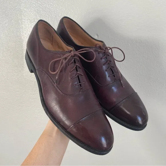 Alden New England Ox Blood Red Leather Oxford Dress Shoes Size 10.5 AA
