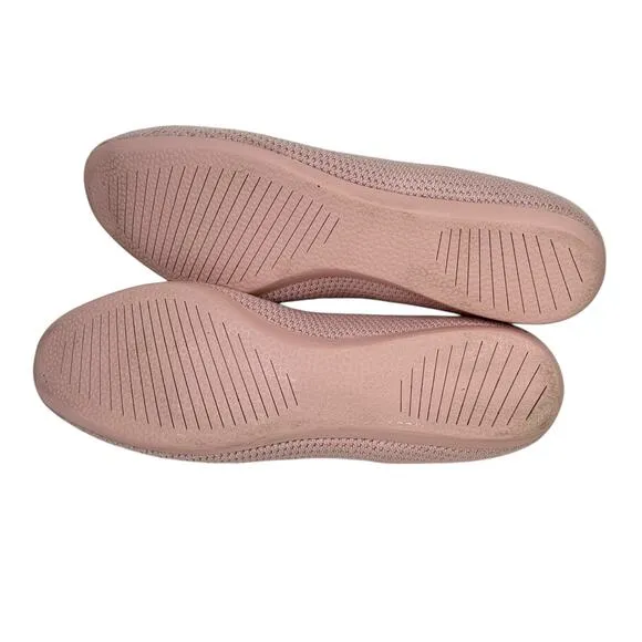 Allbirds Women's Tree Breezers Ballet Flat Shoes SZ 11 Pink Knit Comfort Slip On