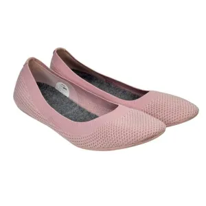 Allbirds Women's Tree Breezers Ballet Flat Shoes SZ 11 Pink Knit Comfort Slip On