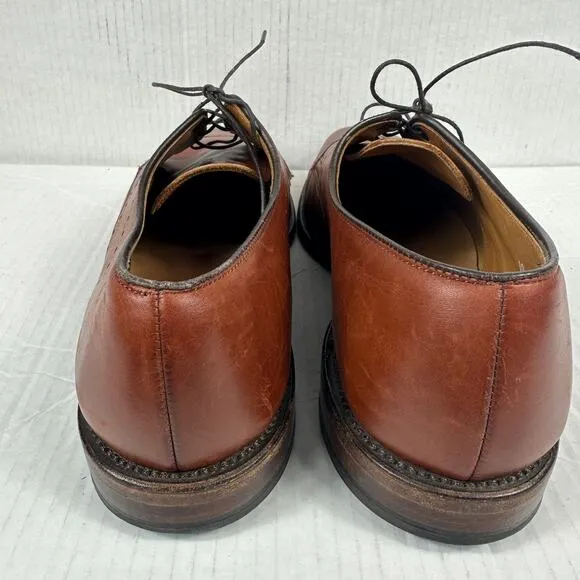 Allen Edmonds Chili Brown TROY Blucher Dress Shoes Made In USA 10 D