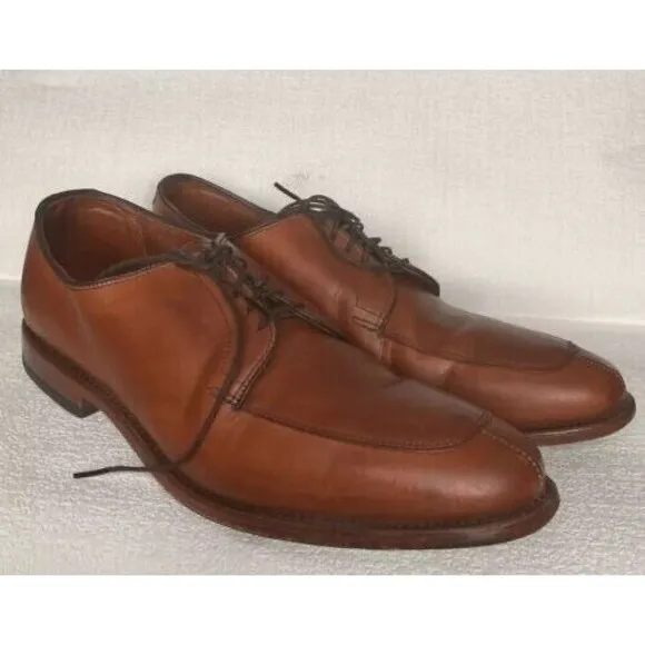 Allen Edmonds Delray Leather Lace Up Split Toe Dress Oxford Shoes Men Size 10D