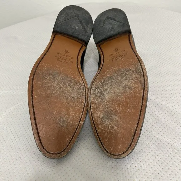 Allen Edmonds Dress Shoes Black Leather Carlyle Derby Sz 12 8830 20224S Lace Up
