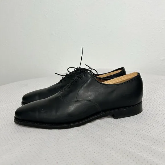 Allen Edmonds Dress Shoes Black Leather Carlyle Derby Sz 12 8830 20224S Lace Up