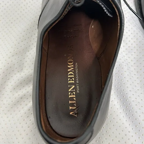 Allen Edmonds Dress Shoes Black Leather Carlyle Derby Sz 12 8830 20224S Lace Up