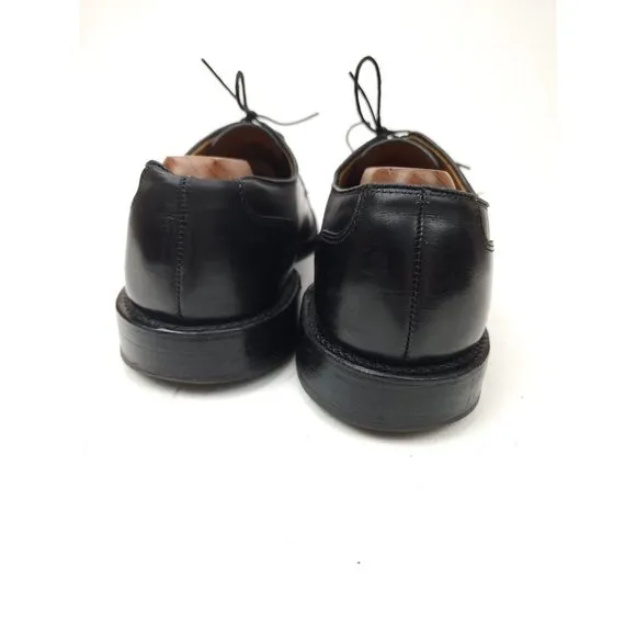 ALLEN EDMONDS Fairgate Men's 11 D Black Leather Cap Toe Derby Dress Shoes