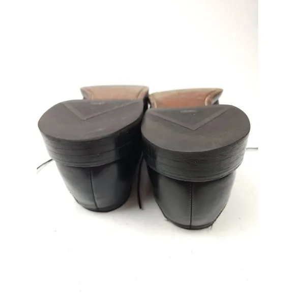 ALLEN EDMONDS Fairgate Men's 11 D Black Leather Cap Toe Derby Dress Shoes