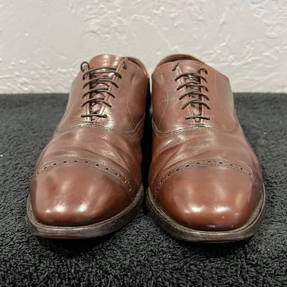 🔥🔥 ALLEN EDMONDS Fifth Avenue Cap-Toe Oxford Dress Shoe Size 9.5 C - EXCELLENT