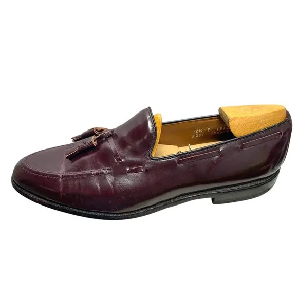 Allen Edmonds Grayson Burgundy Calfskin Tassel Dress‎ Shoes