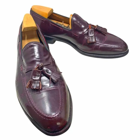 Allen Edmonds Grayson Burgundy Calfskin Tassel Dress‎ Shoes