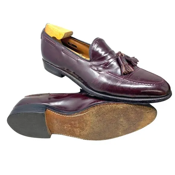 Allen Edmonds Grayson Burgundy Calfskin Tassel Dress‎ Shoes
