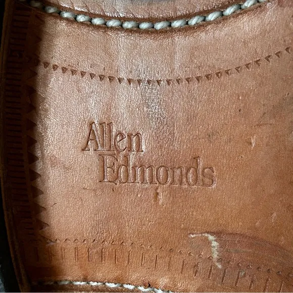 Allen Edmonds Lexington Oxford Cap Toe Leather Dress Shoes Size 8.5D Burgundy