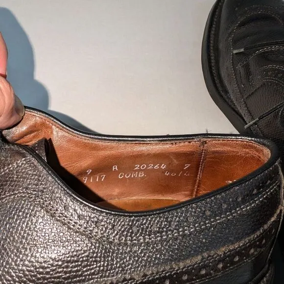Allen‎ Edmonds MacNeil 9117 Black Dress Shoes Size 9