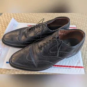 Allen Edmonds McClain Oxford Leather Dress Shoes Black Size 10.5 Made in USA