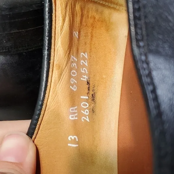 Allen Edmonds Mens Bradley Split Toe Leather Dress Shoes sz 13 AA 69037