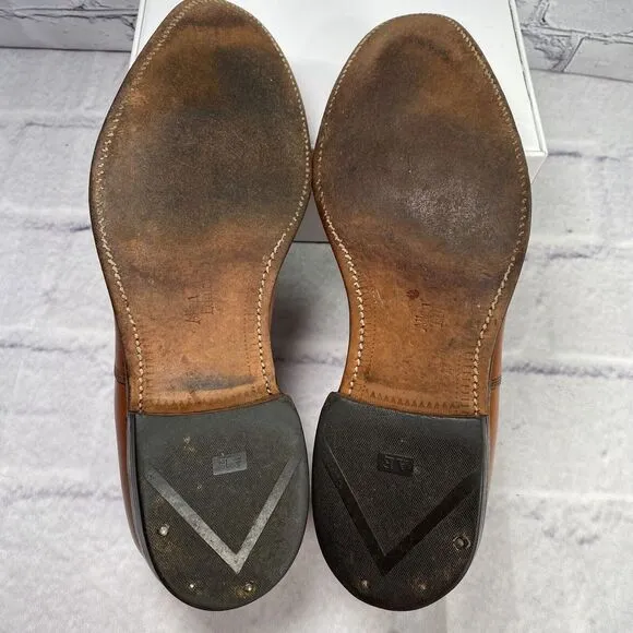 Allen Edmonds PARK AVENUE Cap Toe Oxfords Mens Size 8.5 D Walnut 5625 Dress Shoe