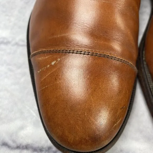 Allen Edmonds PARK AVENUE Cap Toe Oxfords Mens Size 8.5 D Walnut 5625 Dress Shoe