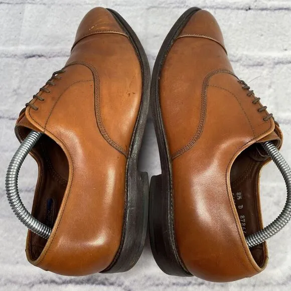 Allen Edmonds PARK AVENUE Cap Toe Oxfords Mens Size 8.5 D Walnut 5625 Dress Shoe