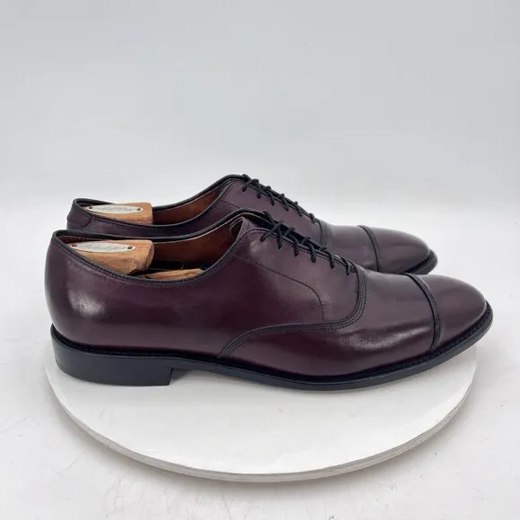 Allen Edmonds Park Avenue Men Size 11B Brown Leather Cap Toe Oxford Dress Shoes
