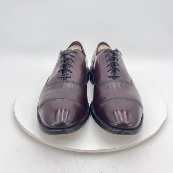 Allen Edmonds Park Avenue Men Size 11B Brown Leather Cap Toe Oxford Dress Shoes