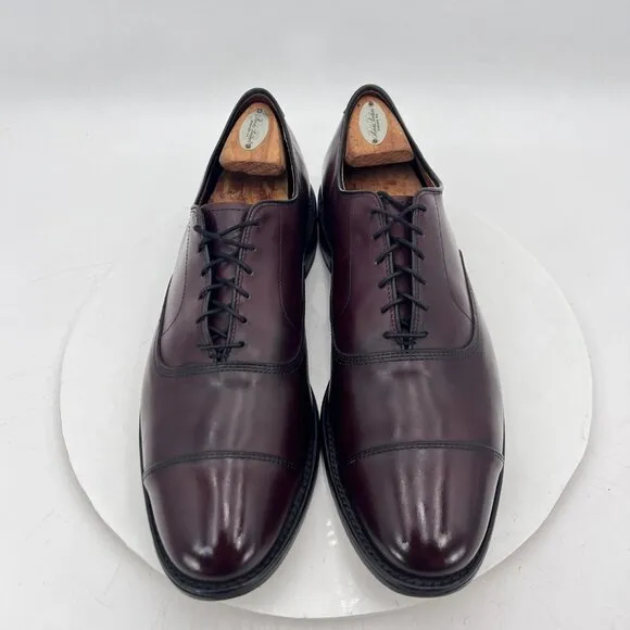 Allen Edmonds Park Avenue Men Size 11B Brown Leather Cap Toe Oxford Dress Shoes
