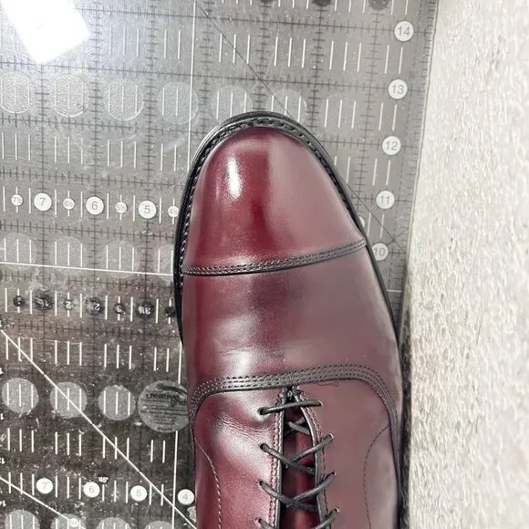Allen Edmonds Park Avenue Men Size 11B Brown Leather Cap Toe Oxford Dress Shoes