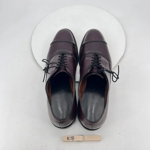 Allen Edmonds Park Avenue Men Size 11B Brown Leather Cap Toe Oxford Dress Shoes