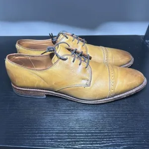Allen Edmonds Boulevard Cap Toe Oxford Dress Shoes Brown Mens Size 10.5