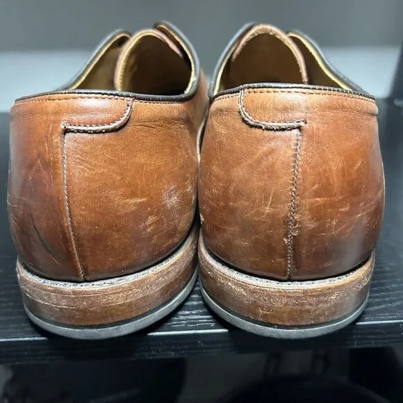 Allen Edmonds Weybridge Men Size 16 D Brown Leather Brogue Oxford Dress Shoes