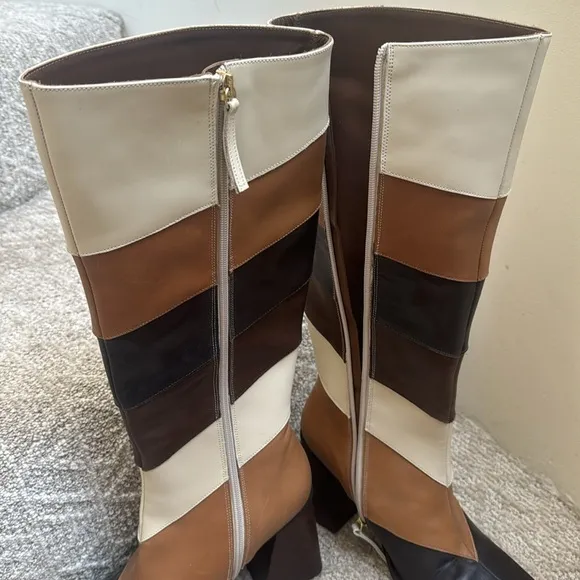 Alohas North Patchwork Knee High Boots