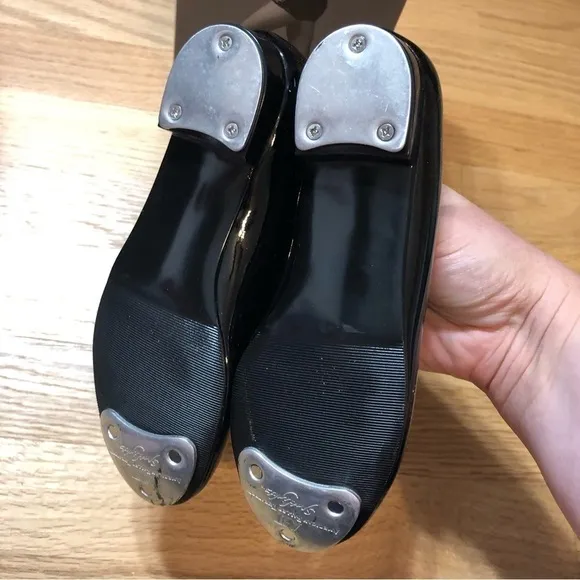 American Ballet Theater Tap Shoes Black 12.5 Tie Middle