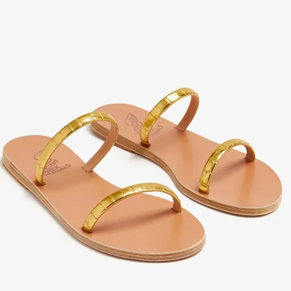 Ancient Greek gold Sandals Size 40 US size 10 Tuckernuck