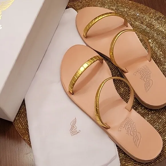 Ancient Greek gold Sandals Size 40 US size 10 Tuckernuck