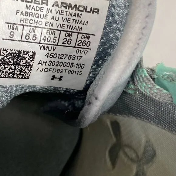 Ande Armour Charged  Athletic Shoes 3020005-100 Size 9