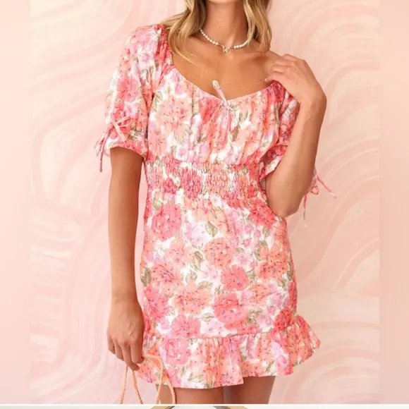 Andelyn Rae Gabi Eyelet Embroidered Mini Dress