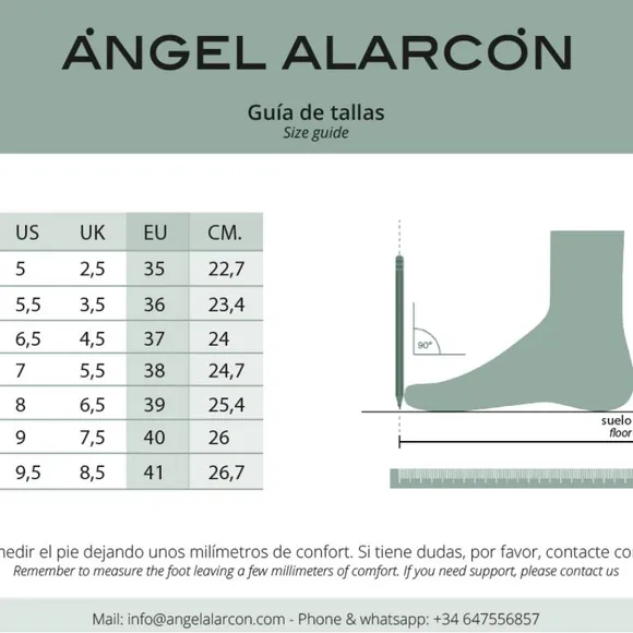 Angel Alarcon Black Knee High Leather Boots EUR 39 / US 8 M Made Spain
