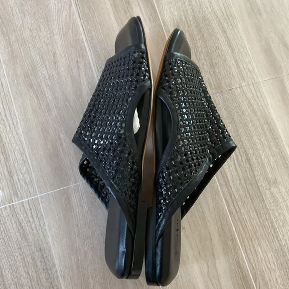 Anine Bing -Hoxton Leather Slides Sandals